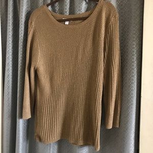NWOT tan/gold sweater for breezy days